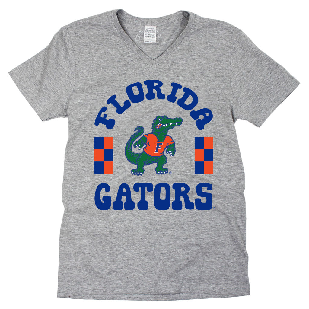 Fancy Fieldgoal V-neck Short Sleeve T-shirt in University of Florida