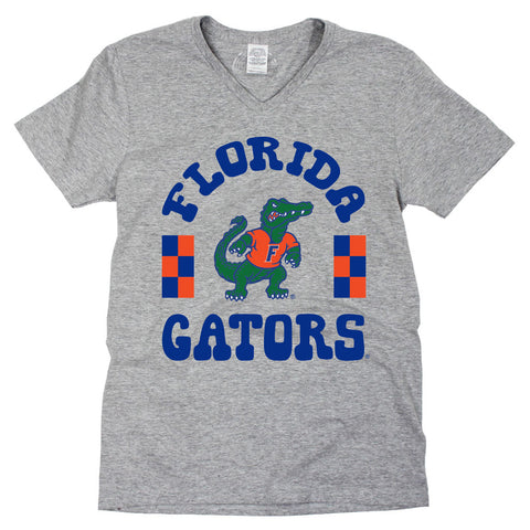 Fancy Fieldgoal V-neck Short Sleeve T-shirt in University of Florida