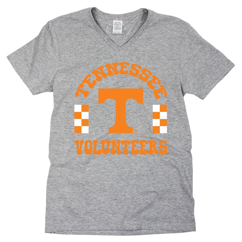 Fancy Fieldgoal V-neck Short Sleeve T-shirt in University of Tennessee