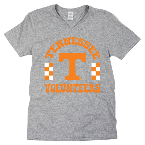 Fancy Fieldgoal V-neck Short Sleeve T-shirt in University of Tennessee