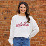 Blitz Script Crop Crewneck in Texas Tech University