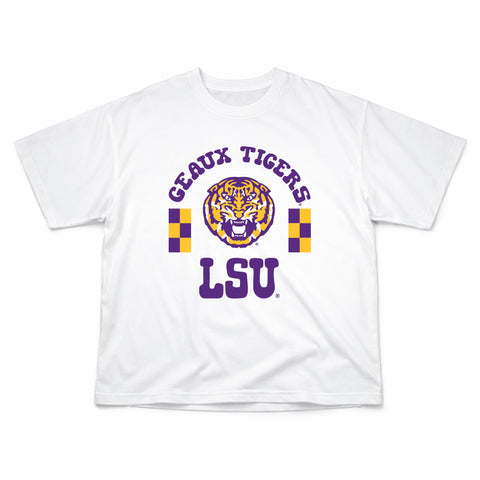 Fancy Fieldgoal Oversize Tee in Louisiana State University