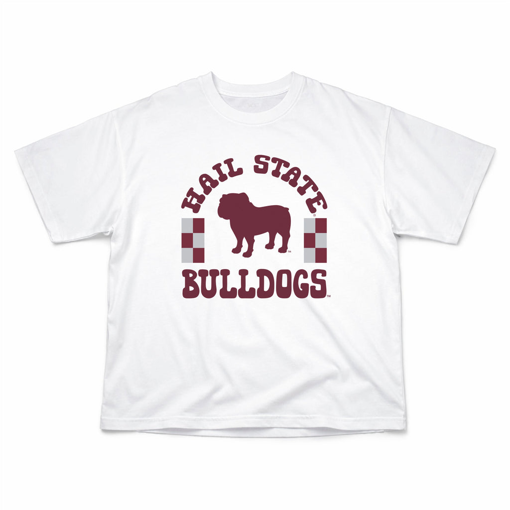 Fancy Fieldgoal Oversize Tee in Mississippi State University