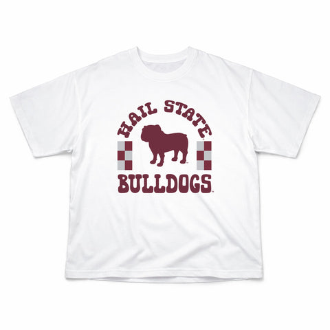 Fancy Fieldgoal Oversize Tee in Mississippi State University