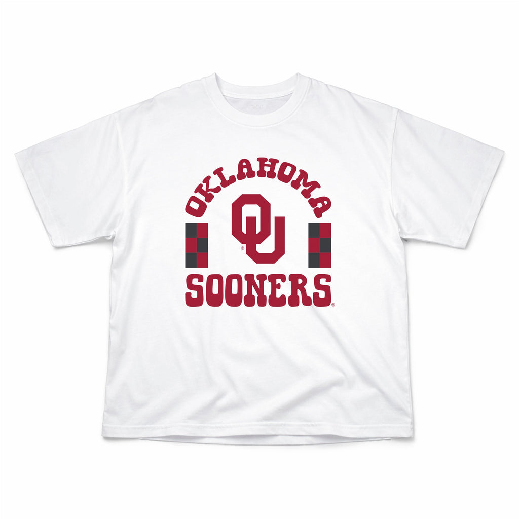 Fancy Fieldgoal Oversize Tee in University of Oklahoma