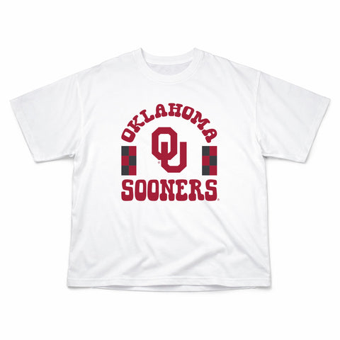 Fancy Fieldgoal Oversize Tee in University of Oklahoma