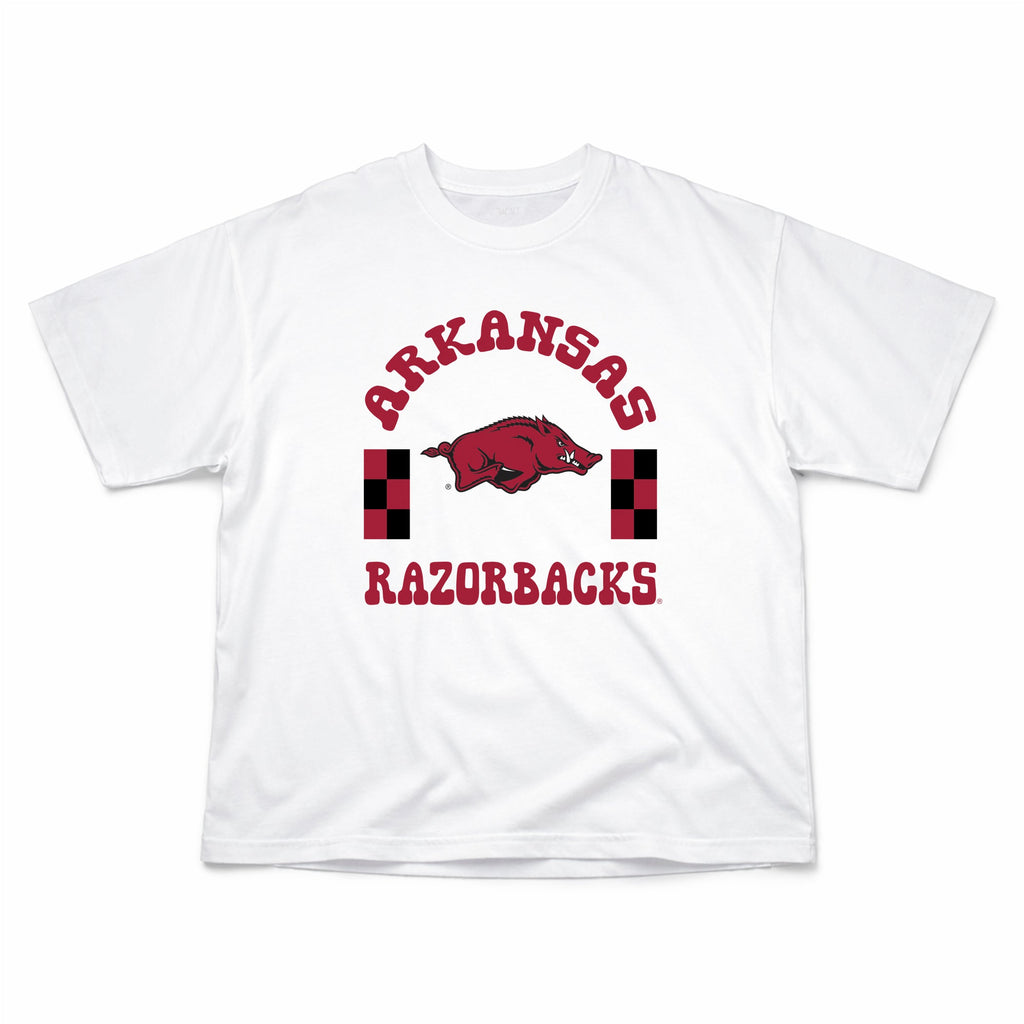 Fancy Fieldgoal Oversize Tee in University of Arkansas