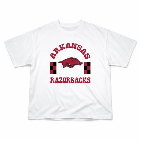 Fancy Fieldgoal Oversize Tee in University of Arkansas