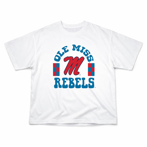 Fancy Fieldgoal Oversize Tee in University of Mississippi