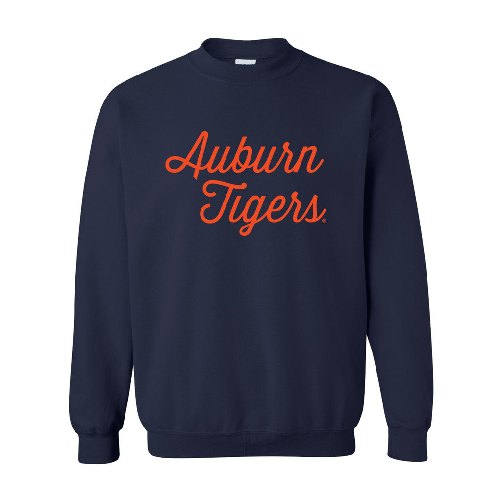 Sideline Script Crewneck Fleece in Auburn University