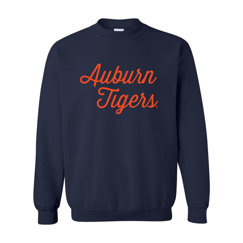Sideline Script Crewneck Fleece in Auburn University