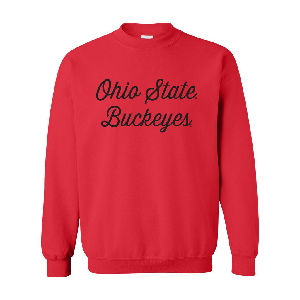 Sideline Script Crewneck Fleece in Ohio State University (The)