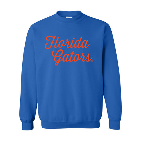 Sideline Script Crewneck Fleece in University of Florida