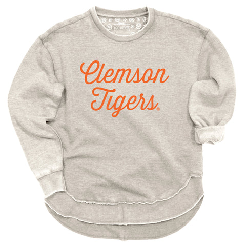 Sideline Script Poncho Fleece in Clemson University