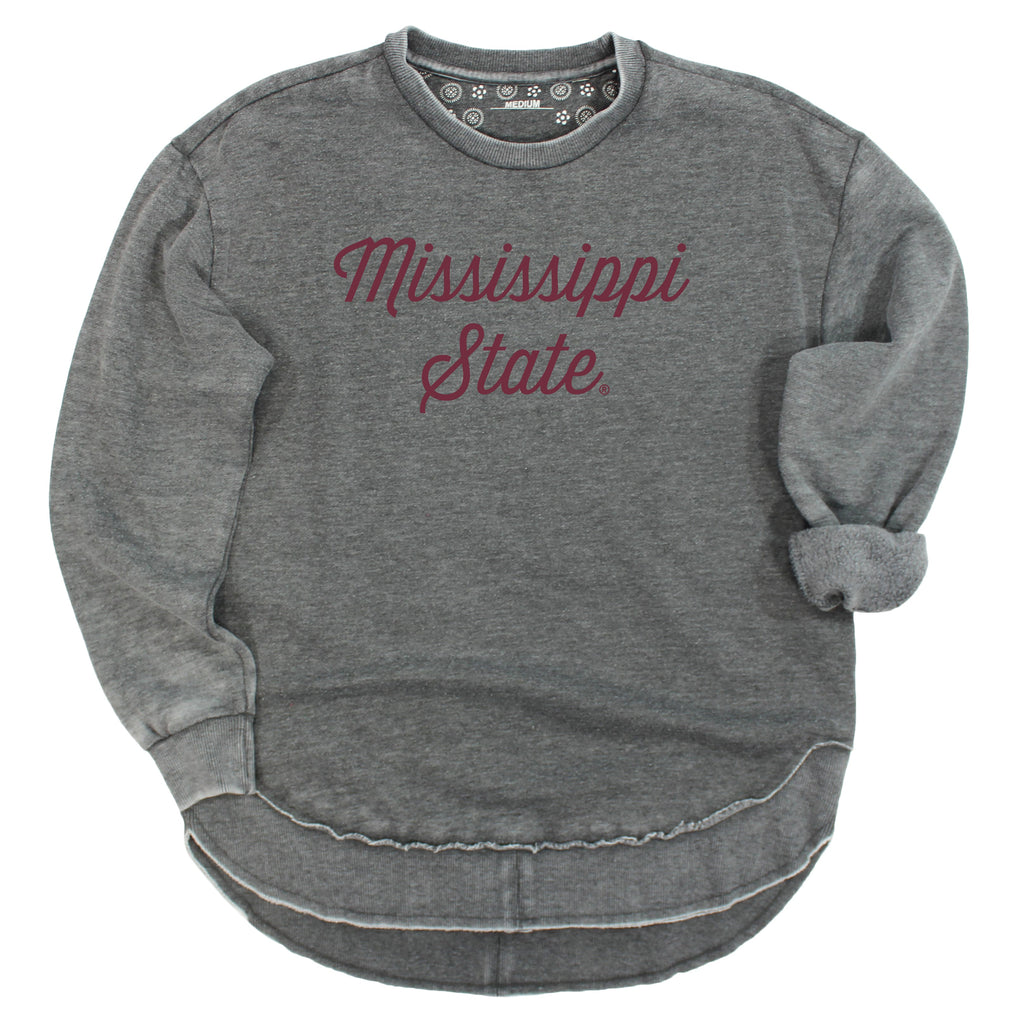 Sideline Script Poncho Fleece in Mississippi State University