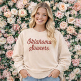 Sideline Script Poncho Fleece in University of Oklahoma