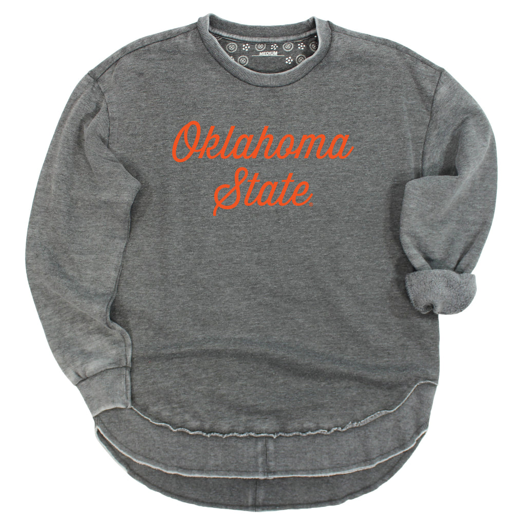 Sideline Script Poncho Fleece in Oklahoma State University