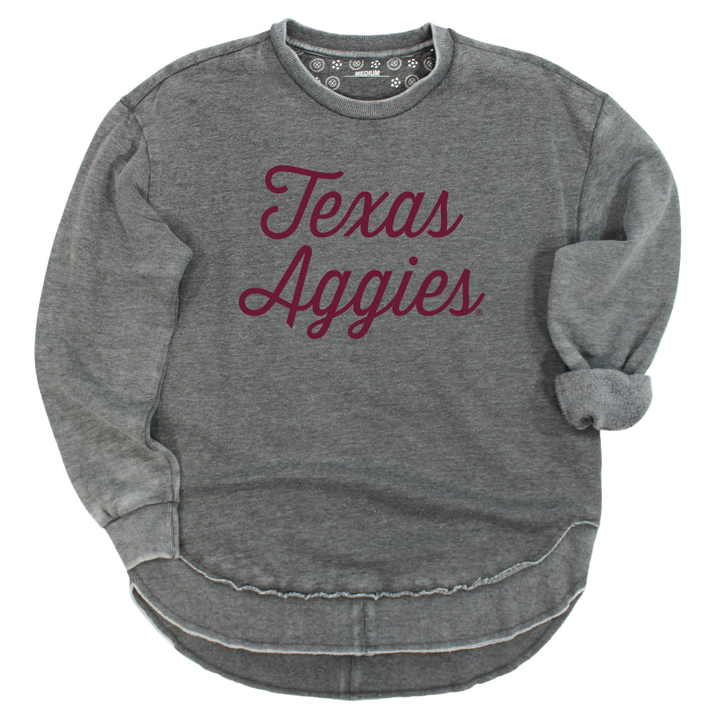 Sideline Script Poncho Fleece in Texas A&M University