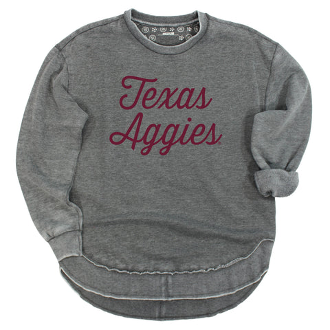 Sideline Script Poncho Fleece in Texas A&M University