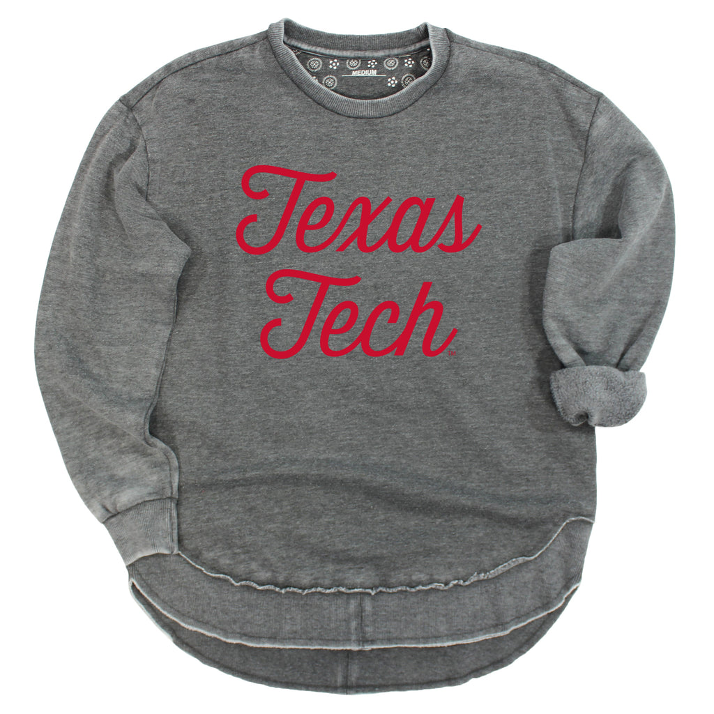 Sideline Script Poncho Fleece in Texas Tech University