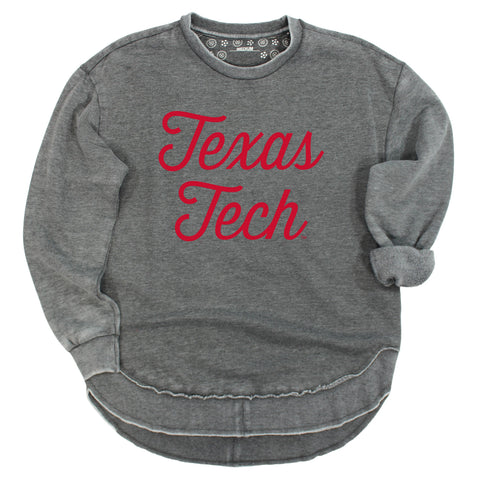 Sideline Script Poncho Fleece in Texas Tech University