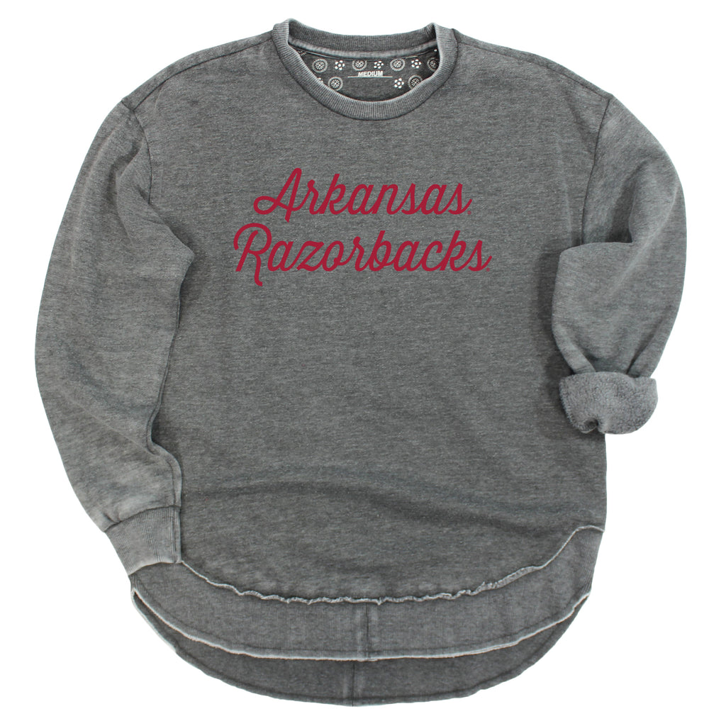 Sideline Script Poncho Fleece in University of Arkansas