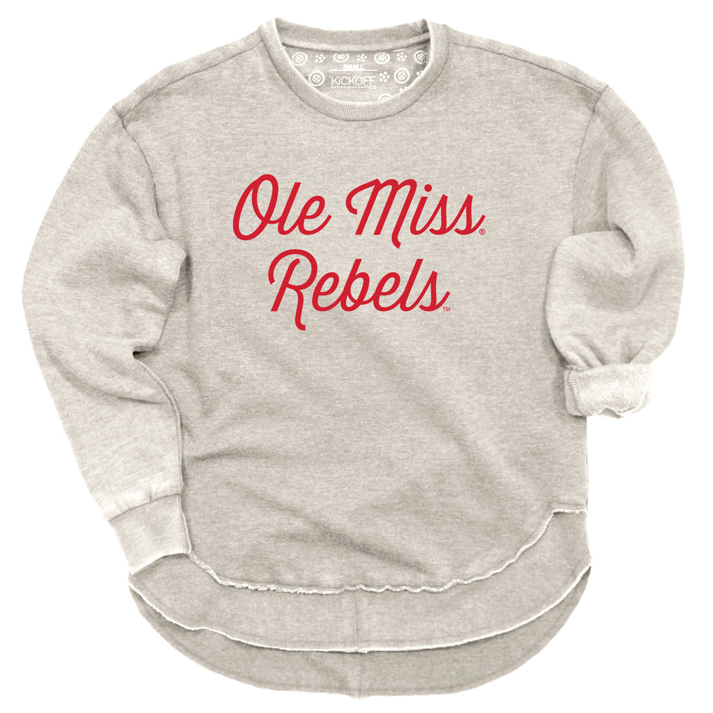 Sideline Script Poncho Fleece in University of Mississippi