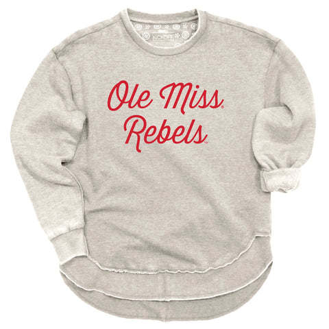 Sideline Script Poncho Fleece in University of Mississippi