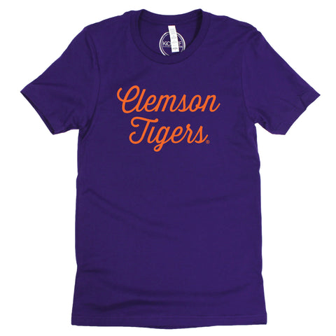 Sideline Script Short Sleeve T-shirt in Clemson University