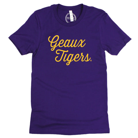 Sideline Script Short Sleeve T-shirt in Louisiana State University