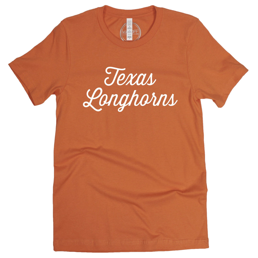 Sideline Script Short Sleeve T-shirt in University of Texas