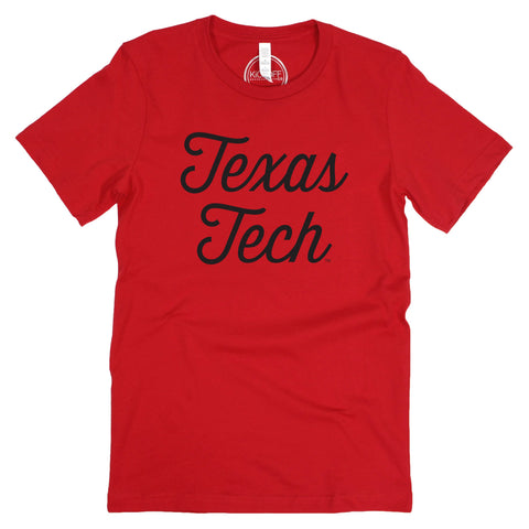 Sideline Script Short Sleeve T-shirt in Texas Tech University