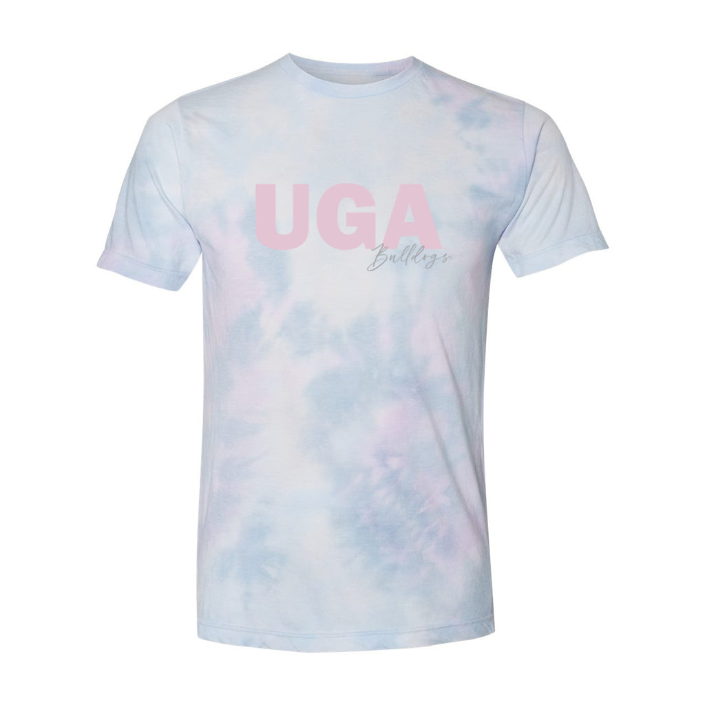 University of Georgia Spring Fling Tie-Dye T-Shirt in Cotton Candy