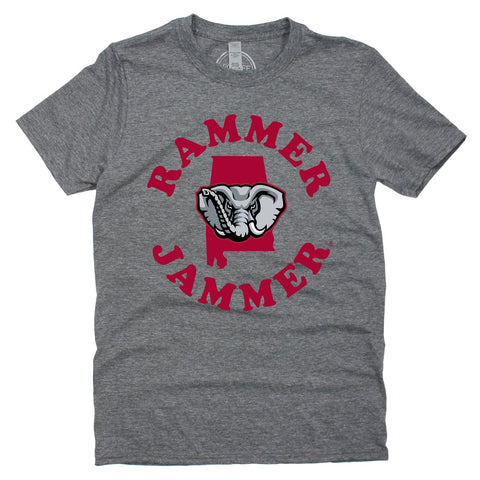 State Short Sleeve T-shirt in Charcoal Heather - University of Alabama