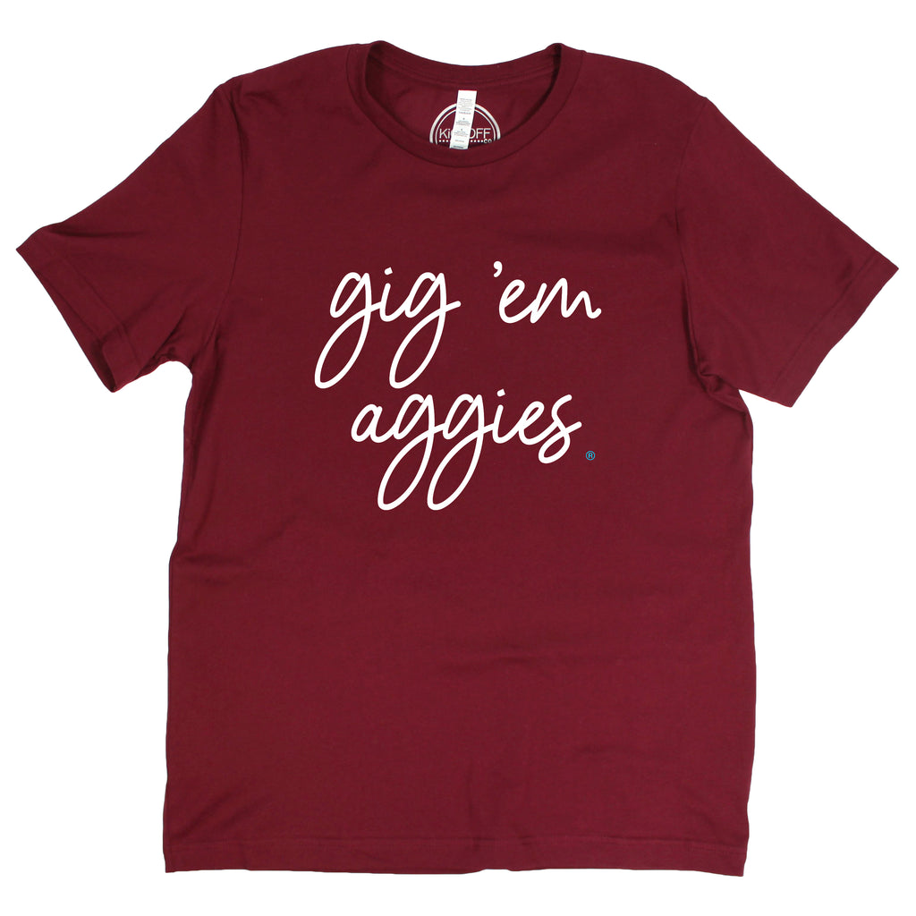 Aggies Barcelony Script Tee