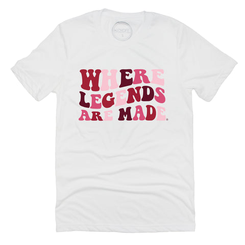 Groovy Short Sleeve T-shirt in White - University of Alabama