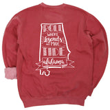 Pep Squad Crewneck Fleece in Crimson - University of Alabama