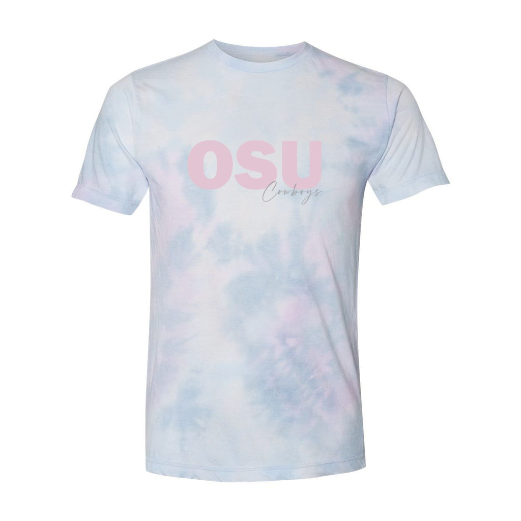 Oklahoma State University Spring Fling Tie-Dye T-Shirt in Cotton Candy