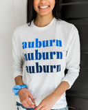 Auburn On Repeat Long Sleeve Sueded Tee