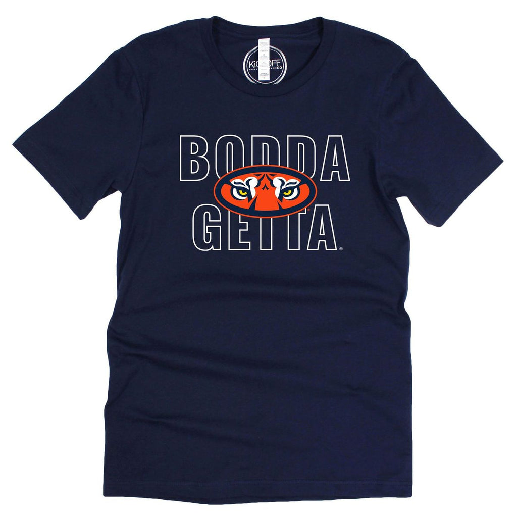 Auburn University Outline Short Sleeve T-shirt in Navy