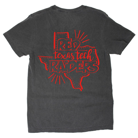 Pep Squad Short Sleeve T-shirt in Gray - Texas Tech University