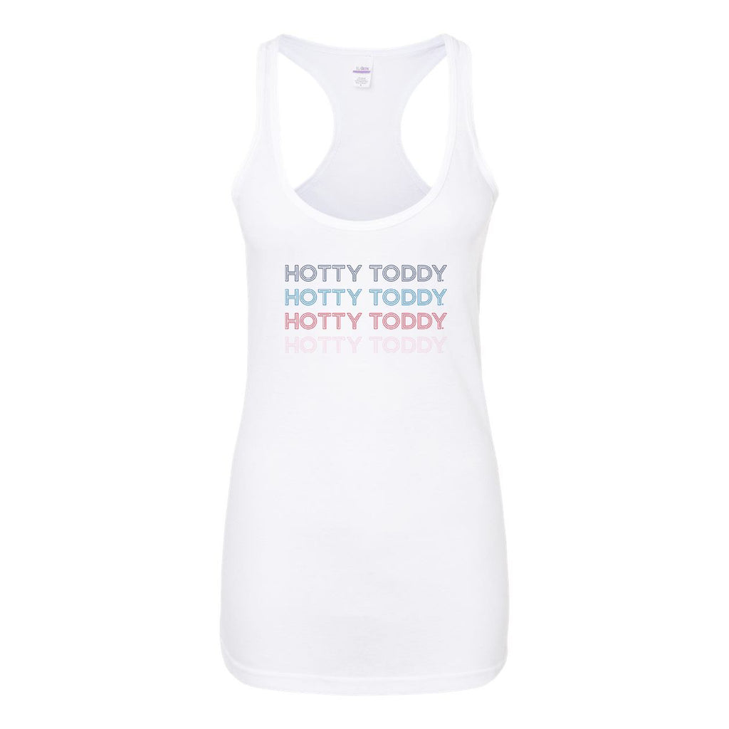 University of Mississippi Neon Nights Women's Racerback Tank Top in White