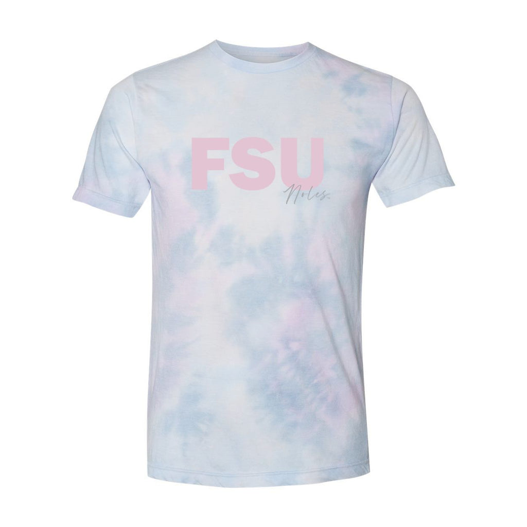Florida State University Spring Fling Tie-Dye T-Shirt in Cotton Candy