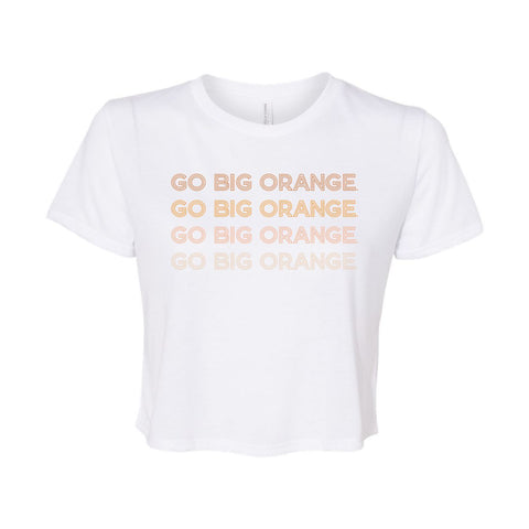 University of Tennessee, Knoxville Neon Nights Crop Short Sleeve T-shirt in White