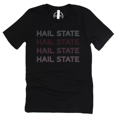 Mississippi State University Neon Nights Short Sleeve T-shirt in Black