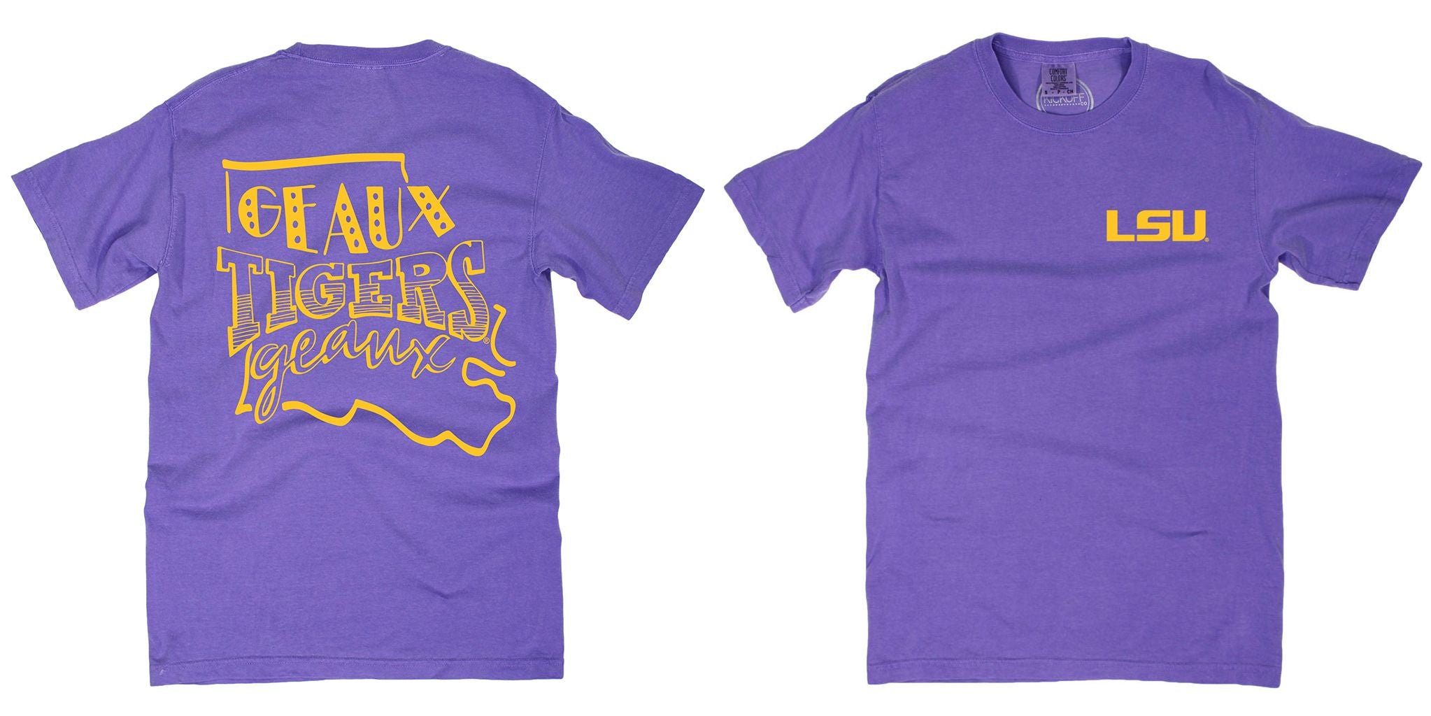 Louisiana Can - Purple T-shirt Short Sleeve - Shop JuCan