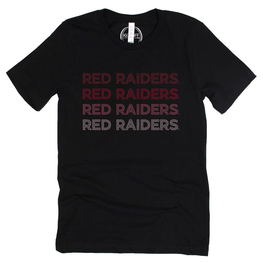 Texas Tech University Neon Nights Short Sleeve T-shirt in Black